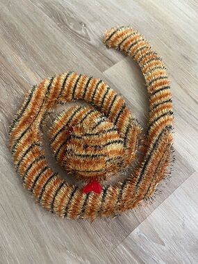 GANZ Webkinz Tiger Snake Orange Black Plush Stuffed Toy No Code HM154 38” Long